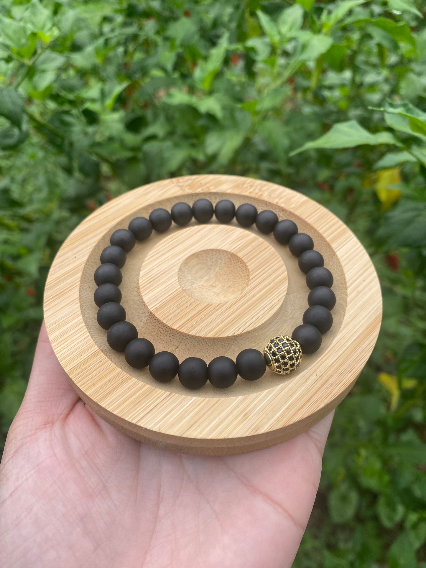 Black Matte Men Bracelet