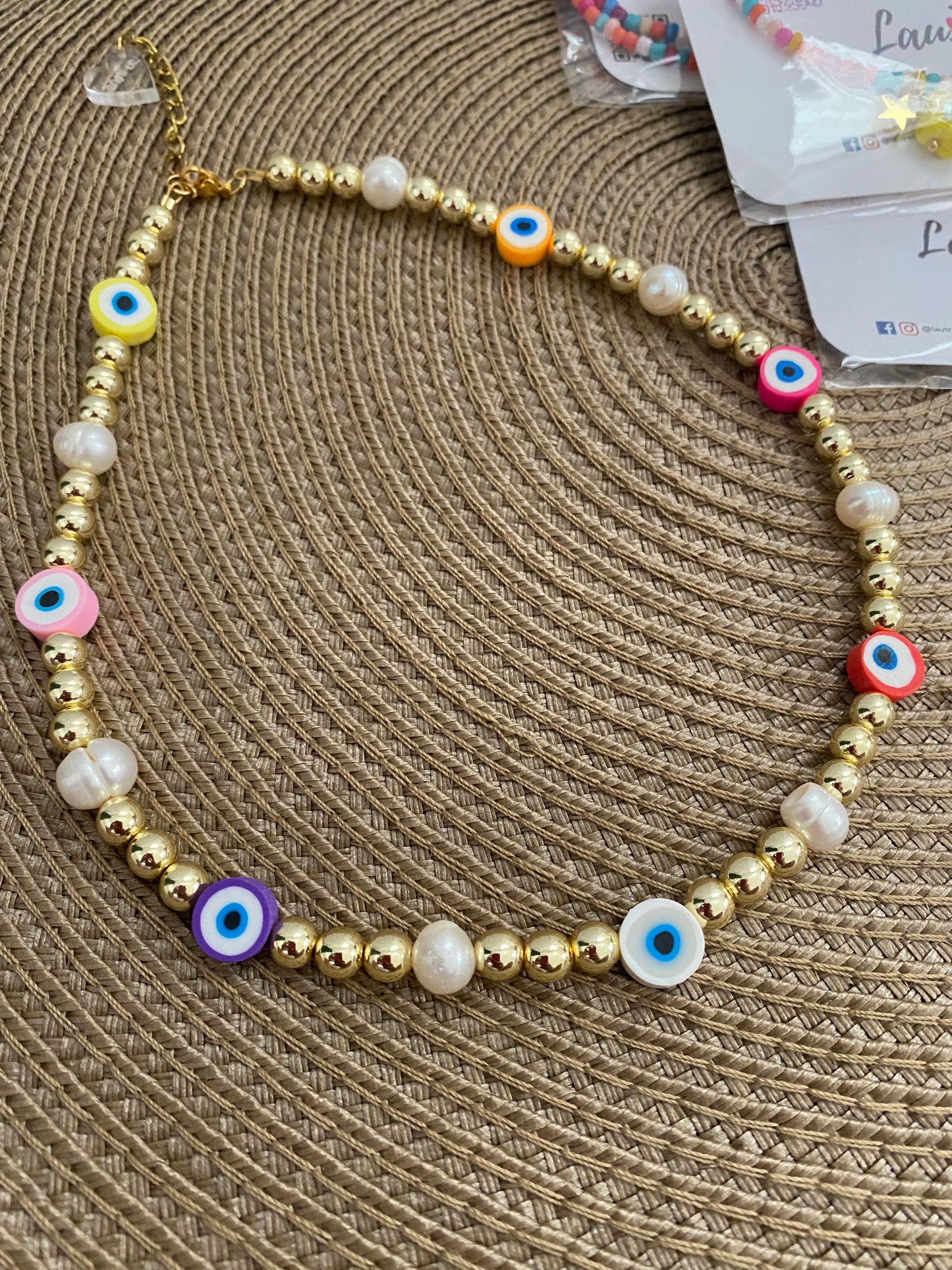 Chuncky Golden Evil Eye Necklace