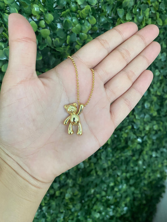 Golden Bear Necklace